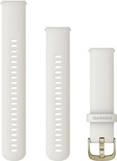 Silikonový řemínek Garmin 20mm (Venu, Venu Sq, Venu 2 plus aj.), bílý V1, Quick Release + prodloužená část, 010-12932-53