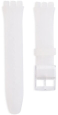 Unisex poloprůhledný silikonový řemínek pro hodinky Swatch 19mm