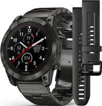 Garmin Fenix 7X PRO Sapphire Solar Gray DLC Titanium / Gray Titanium Band (Premium) + náhradní silikonový řemínek