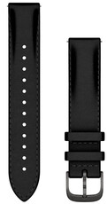 Kožený řemínek Garmin 18mm (pro Venu 2S, Vívoactive 4S, Forerunner 265S, Venu 3S aj.), černý, Quick Release, 010-12932-61
