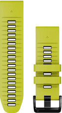 Silikonový řemínek Garmin 26mm, Electric Lime/Graphite, QuickFit, 010-13281-03