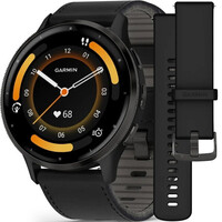 Garmin Venu 3 Slate / Black, Black Leather Band (Premium) (+ náhradní řemínek)