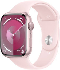 Apple Watch Series 9, GPS, 45mm Pouzdro z růžového hliníku , sportovní řemínek S/M