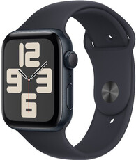 Apple Watch SE (2023) GPS 40mm temně inkoustové hliníkové pouzdro s temně inkoustovým sportovním řemínkem - M/L