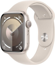 Apple Watch Series 9, GPS, 41mm Pouzdro z hvezdně bílého hliníku, sportovní řemínek S/M