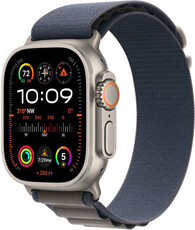 Apple Watch Ultra 2 GPS + Cellular, 49mm titanové pouzdro s modrým alpským tahem - M