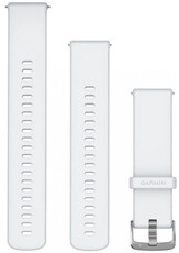 Silikonový řemínek Garmin 22mm, Whitestone, přezka silver, Quick Release, + prodloužená část, 010-13256-20