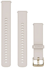 Silikonový řemínek Garmin 18mm, Ivory, Quick Release, + prodloužená část, 010-13256-04