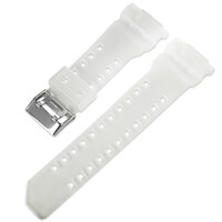 Plastový řemínek Ricardo Cassola 16mm (pro Casio G-Shock GA-100, GA-110, GD-120, GLS-100), bílý, průhledný