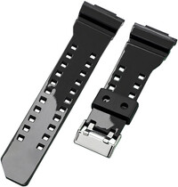 Plastový řemínek Ricardo Cassola 16mm (pro Casio G-Shock GA-100, GA-110, GD-120, GLS-100), černý V8