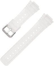Plastový řemínek Ricardo Ribolla 16mm (pro Casio G-Shock GA-2100/GA-2110, DW-5600, GW-6900), bílý, průhledný