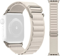 Textilní řemínek Ricardo (pro Apple Watch 44/45/49mm), bílý