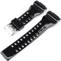 Plastový řemínek Ricardo Cassola 16mm (pro Casio G-Shock GA-100, GA-110, GD-120, GLS-100), černý V2