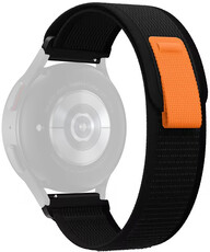 Nylonový řemínek Ricardo Carezza 22mm, Black/Gray, Quick Release