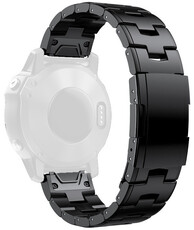 Ocelový náramek Ricardo 26mm (pro Garmin Fenix 8/7X/6X (51mm), Tactix aj.), černý V2, QuickFit