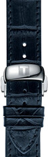 Kožený řemínek Tissot T852.032.781 19mm, modrý, Quick Release