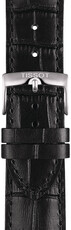 Kožený řemínek Tissot T852.041.653 22mm, černý, Quick Release