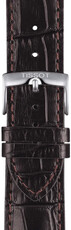 Kožený řemínek Tissot T852.041.655 22mm, hnědý, Quick Release