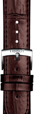 Kožený řemínek Tissot T852.043.013 20mm, hnědý, Quick Release