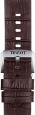 Kožený řemínek Tissot T852.046.773 22mm, hnědý, Quick Release