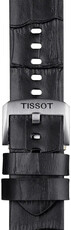 Kožený řemínek Tissot T852.046.775 22mm, černý, Quick Release