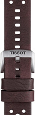 Kožený řemínek Tissot T852.046.777 22mm, hnědý, Quick Release