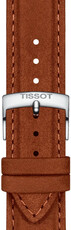 Kožený řemínek Tissot T852.048.229 21mm, hnědý, Quick Release