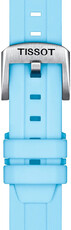 Silikonový řemínek Tissot T852.047.450 18mm, modrý, Quick Release