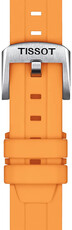 Silikonový řemínek Tissot T852.047.452 18mm, oranžový, Quick Release