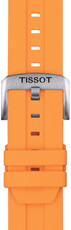 Silikonový řemínek Tissot T852.047.918 22mm, oranžový, Quick Release