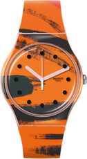 Swatch Barns-Grahams Orange and Red on Pink SUOZ362