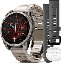 Garmin Fenix 8 AMOLED 47 mm, Exclusive Titanium Graphite Titanium Band (Premium) (+ náhradní řemínek)