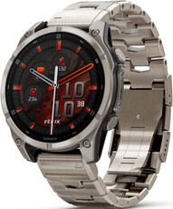 Garmin Fenix 8 AMOLED 47mm, Exclusive Titanium Graphite Titanium Band (Premium) (+ náhradní řemínek)