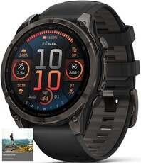 Garmin Fenix 8 AMOLED 47mm, Sapphire Carbon Gray DLC Titanium Black