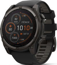 Garmin Fenix 8 Solar 51mm, Sapphire Carbon Gray DLC Titanium Black