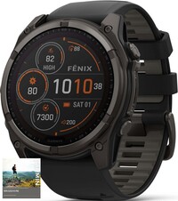 Garmin Fenix 8 Solar 51mm, Sapphire Carbon Gray DLC Titanium Black