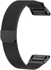 Ocelový náramek Ricardo 26mm (pro Garmin Fenix 8/7X/6X (51mm), Tactix aj.), černý, QuickFit