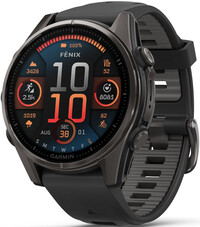 Garmin Fenix 8 AMOLED 43mm, Sapphire Carbon Gray DLC Titanium Black