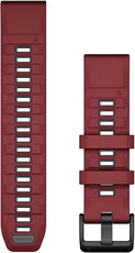 Silikonový řemínek Garmin 22mm (pro Garmin Fenix 8/7/6 (47mm), Epix 2 aj.), červený V5, QuickFit, 010-13392-06