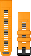 Silikonový řemínek Garmin 26mm (pro Garmin Fenix 8/7X/6X (51mm), Tactix aj.), oranžový V2, QuickFit, 010-13393-01