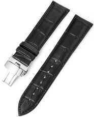Kožený řemínek Ricardo Arsie premium, Black (silver)