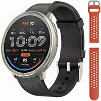 Amazfit Active 2 Premium (Round) Black Leather (+náhradní řemínek)