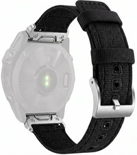 Nylonový řemínek Ricardo Ortisei 22mm, Black, QuickFit