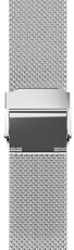 Ocelový náramek JVD RBR14C819-MESH 16mm, stříbrný, milánský