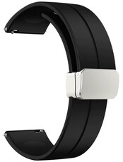Silikonový řemínek Ricardo 20mm (pro Amazfit Active 2), černý V1, Quick Release
