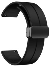 Silikonový řemínek Ricardo 20mm (pro Amazfit Active 2), černý V2, Quick Release