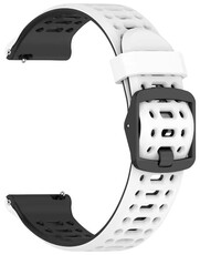 Silikonový řemínek Ricardo Pejo 22mm, White/Black, Quick Release