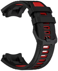 Silikonový řemínek Ricardo Moena (pro Amazfit T-Rex 3), Black/Red, + příslušenství na výměnu