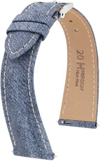 Přírodní řemínek Hirsch Fibre Plant L 04299082-2, modrý, přírodní vlákna, délka L, Quick Release Limited Edition