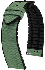 Textilní řemínek Hirsch Arne L 0925090045-5, zelený, textil/přírodní kaučuk, délka L, Quick Release